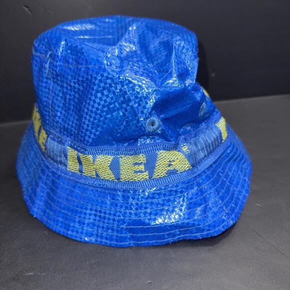 IKEA Knorva Frakta Blue Bucket Hat Unisex One Size Fishing Cap Lightweight - Picture 14 of 15